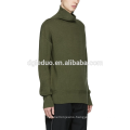 Latest design oversized pullover turtleneck wool sweater for men